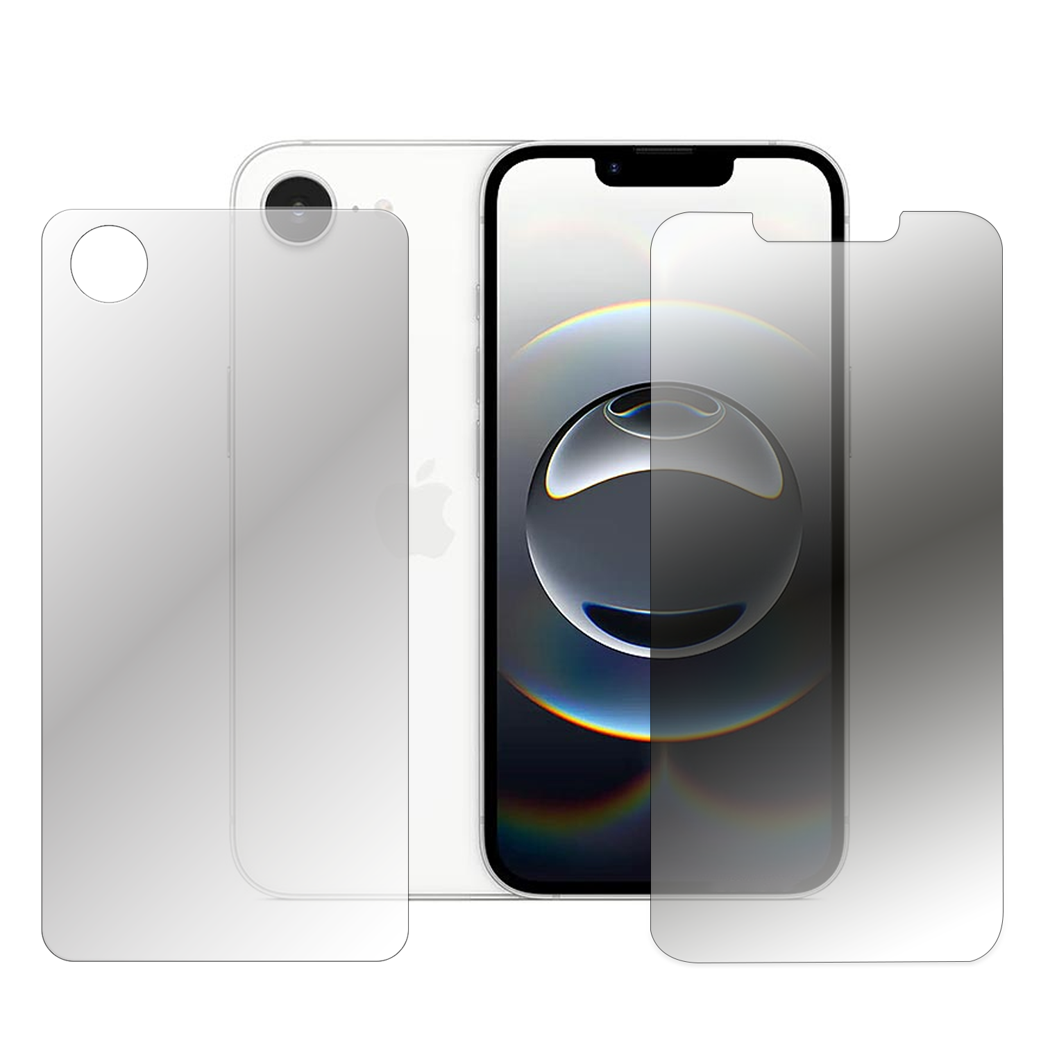 Microcase Iphone 16E Ön Arka Set Tempered Glass Cam Koruma - AL3271