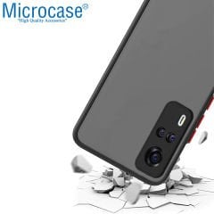 Microcase Vivo Y51a London Serisi Darbeye Dayanıklı Kılıf - Buzlu Siyah