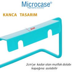 Microcase  Plastik Mutfak Banyo için Dolap Üzerinde Asılı Havlu Eşya Askılığı-AL4934