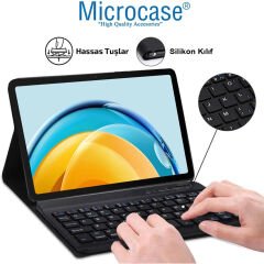 Microcase HUAWEI MatePad 11.5 ile uyumlu Bluetooth Klavyeli Standlı Kılıf - BKK4 Pembe