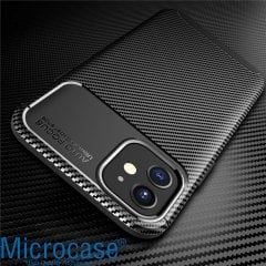 iPhone 12 Pro Maxy Serisi Carbon Fiber Silikon Kılıf