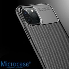 iPhone 12 Pro Maxy Serisi Carbon Fiber Silikon Kılıf