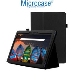Microcase Lenovo Tab 2 A10-70 2in1 Set Bookcase Deri Standlı Kılıf + Bluetooth Klavye - AL8110