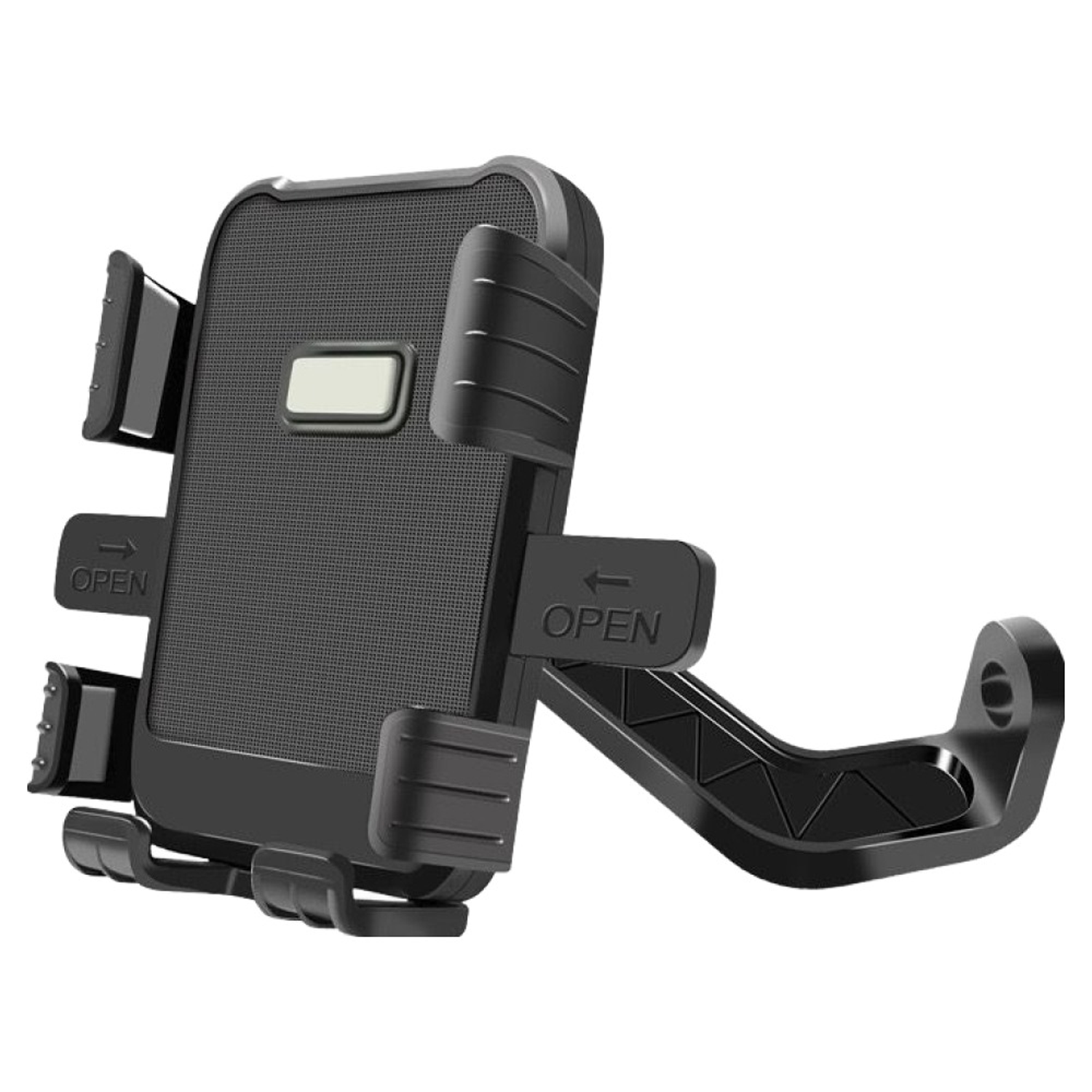 Microcase Motosiklet Telefon Tutucu - Ayna Bağlantılı, 360° Dönebilen Tek Tık Kilitlemeli Sarsıntı Önleyici - AL5743