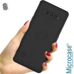 Microcase Xiaomi Black Shark 4 Pro Matte Serisi Kamera Korumalı Silikon TPU Kılıf - Siyah