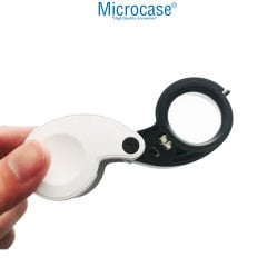 Microcase 25mm Çap 30x Büyütme El Tipi Plastik Led Işıklı Mini Büyüteç - AL4372