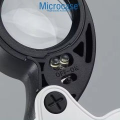 Microcase 25mm Çap 30x Büyütme El Tipi Plastik Led Işıklı Mini Büyüteç - AL4372