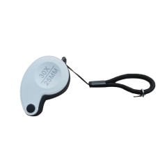 Microcase 25mm Çap 30x Büyütme El Tipi Plastik Led Işıklı Mini Büyüteç - AL4372