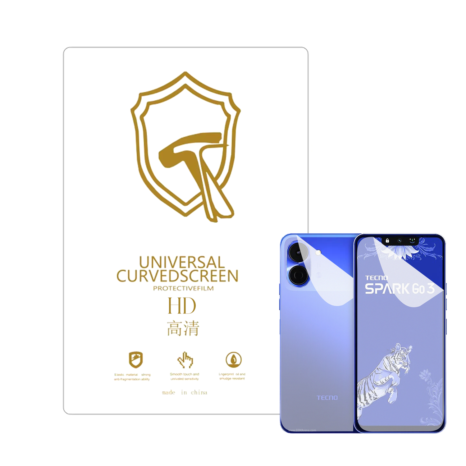Microcase TECNO Spark GO 3 ile Uyumlu Full Tpu Ön Arka Nano Koruma- EKM103