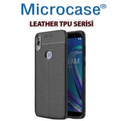 Microcase Asus zenfone Max Pro ZB602KL Leather Slikon Kılıf + CAM