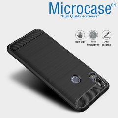 Microcase Zenfone Max Pro ZB602KL Brushed Silikon Kılıf + CAM