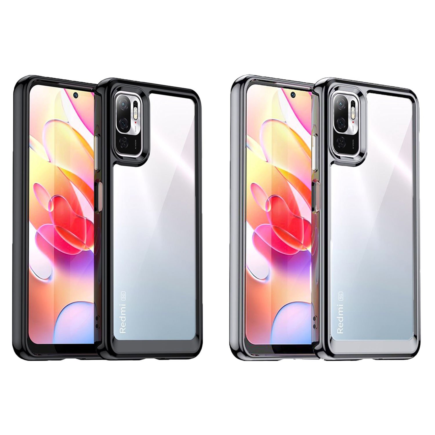 Microcase Xiaomi Redmi Note 10T 5G Shield Serisi Darbeye Dayanıklı Yarı Esnek Plastik TPU Kılıf - AL8100