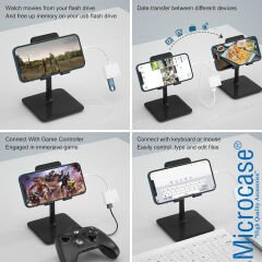 Microcase USB 3.0 iPhone iPad Lightning Şarj ve Kamera Adaptörü PD30 - AL4115