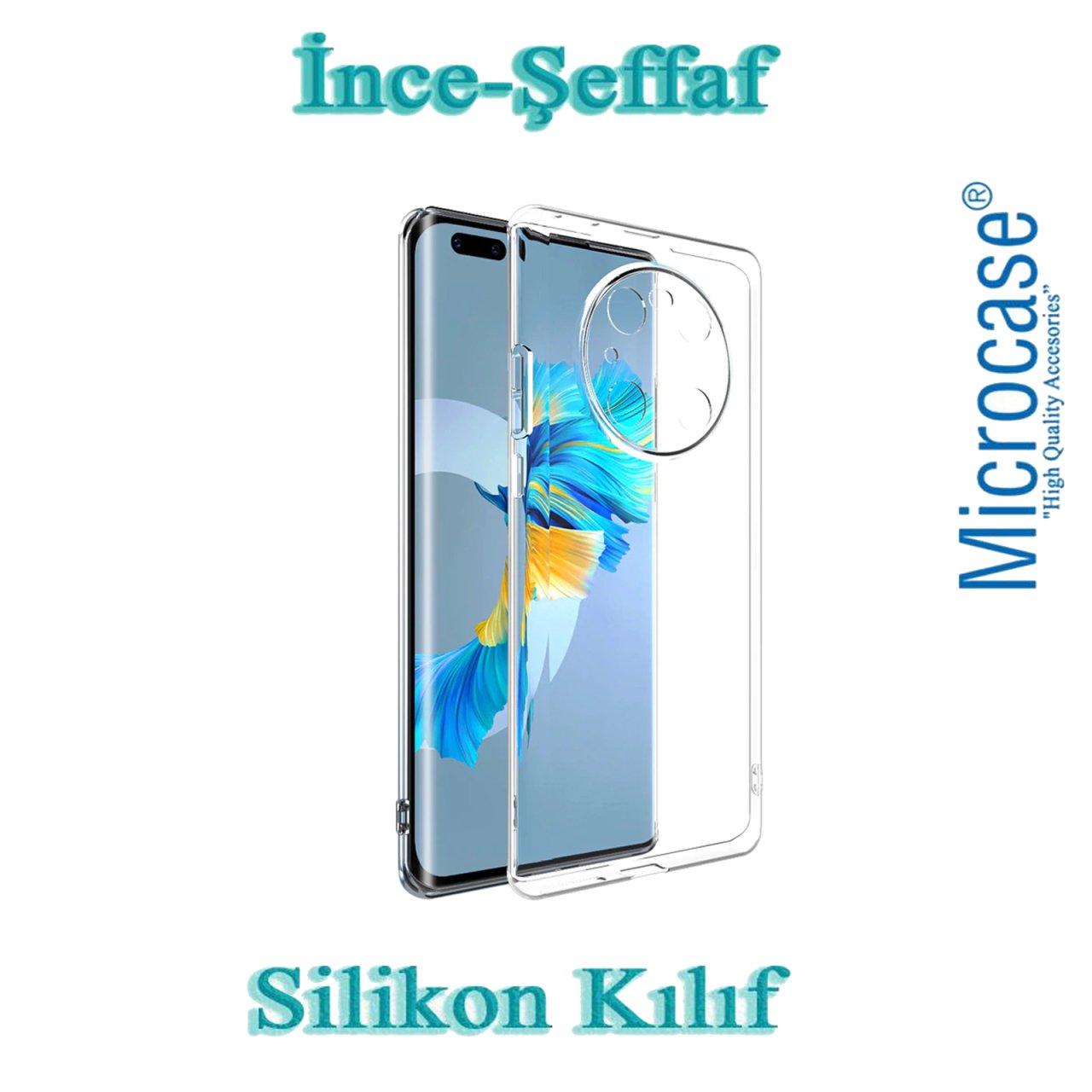 Huawei Mate 40 Pro İnce 0.2 mm Soft Silikon Kılıf