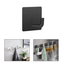 Microcase  Yapışkanlı  Paslanmaz Çelik Banyo Mutfak Eşya Havlu Vb Metal Askılık Kare Tasarım-AL4936 1 Adet