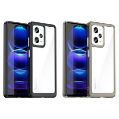 Microcase Xiaomi 13 Pro Global Shield Serisi Darbeye Dayanıklı Köşe Korumalı Yarı Esnek Plastik TPU Kılıf - AL8100 Füme