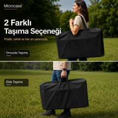 Microcase Çok Amaçlı Kamp Sandalyesi Masası vb Büyük Ebatlı Eşya Taşıma Çantası 65x17x80 CM 2 AD AL5625