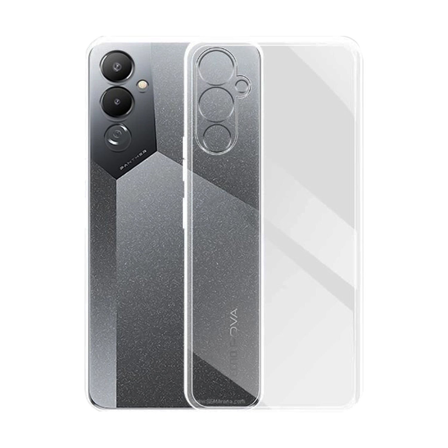 Microcase Tecno Pova 4 Slim Serisi Soft TPU Silikon Kılıf - Şeffaf AL3324
