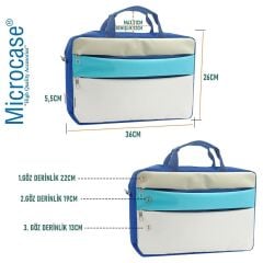 Microcase Apple iPad Air 11 M3 (2025) ile uyumlu Tablet Macbook Laptop Tablet Çantası 2 Bölmeli AL4821