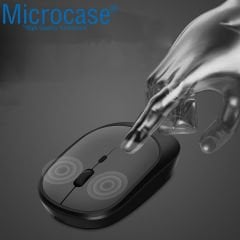 Microcase 1600 DPI Şarj Edilebilir 2.4 GHz Bluetooth Kablosuz Mouse - Model AL2674 Siyah