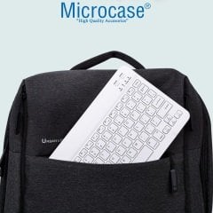Microcase Tablet ve Telefonlar için Şarjlı Bluetooth Klavye + TR Klavye Sticker - AL2671 Yeşil