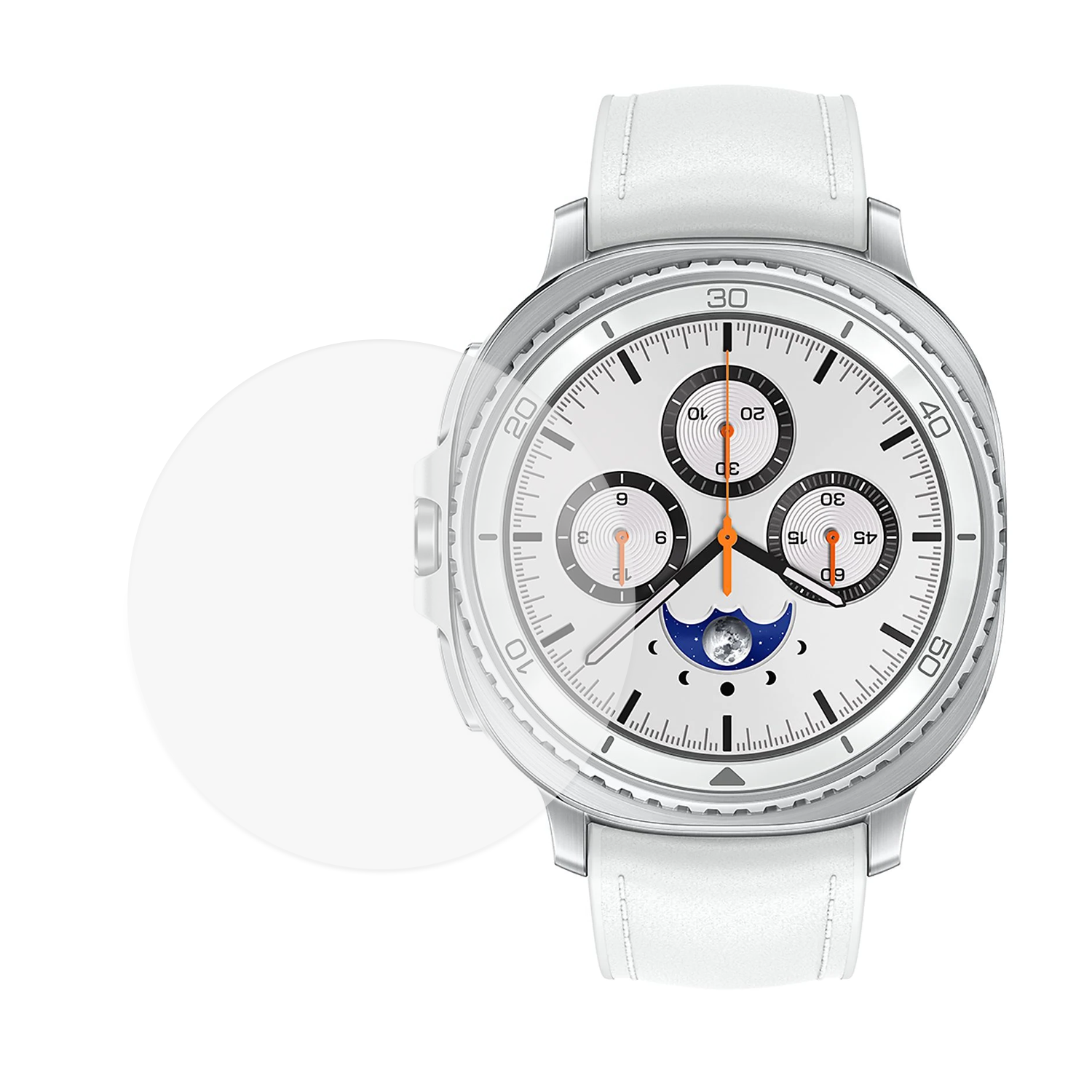 Microcase Samsung Galaxy Watch 8 Classic 46MM için TPU Ekran Koruma Filmi - Şeffaf AL3384