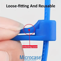 Microcase Yeniden Kullanılabilir Bağcık Kablo Eşya Sabitleme Düzenleme Bağı 20cm  5 ADET - AL5254
