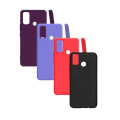 Microcase Tecno Spark 7T Premium Matte Silikon Kılıf Lila