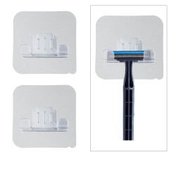 Microcase Güçlü  Yapışkanlı  Tıraş Bıçağı Tutucu Askılığı -AL4940 2 Adet