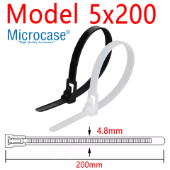 Microcase Yeniden Kullanılabilir Bağcık Kablo Eşya Sabitleme Düzenleme Bağı 20cm  10 ADET - AL5254