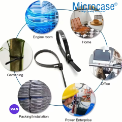 Microcase Yeniden Kullanılabilir Bağcık Kablo Eşya Sabitleme Düzenleme Bağı 30cm  5 ADET - AL5255