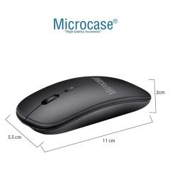 Microcase  Lenovo Tab Plus TB351FU Tablet Uyumlu Tablet Çanta+Türkçe Bluetooth Klavye+Mouse+Tablet Standı-Siyah AL8128