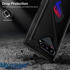 Microcase Asus ROG Phone 5 Pro AirTriggers Uyumlu Gamepad Silikon Kılıf - Siyah