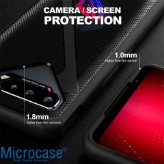 Microcase Asus ROG Phone 5 Pro AirTriggers Uyumlu Gamepad Silikon Kılıf - Siyah