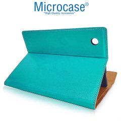 Microcase iPad 7.Nesil 10.2 inch 2019 Sleeve Serisi Mıknatıs Kapaklı Standlı Kılıf - Turkuaz