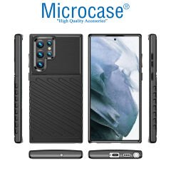 Microcase Samsung Galaxy S23 Ultra Thunder Serisi Darbeye Dayanıklı Silikon Kılıf - AL3421