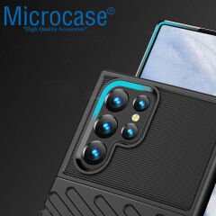 Microcase Samsung Galaxy S23 Ultra Thunder Serisi Darbeye Dayanıklı Silikon Kılıf - AL3421