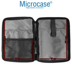 Microcase Apple iPad 10.2 inch Tablet ile Uyumlu Touchpad Bluetooth Klavye + Tablet Standı + Tablet Çantası - Siyah AL5183
