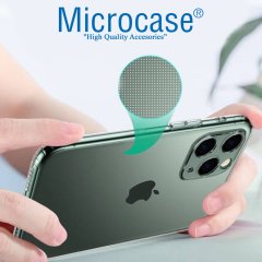 Microcase Iphone 11 Kamera Lens Korumalı Şeffaf Silikon Kılıf