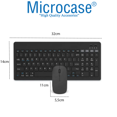 Microcase Xiaomi Redmi Pad Se 11 inch Tablet ile Uyumlu Tablet Çantası+Bluetooth Klavye+Bluetooth Mouse+Tablet Standı Beyaz AL5295