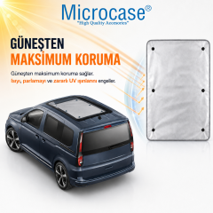 Microcase Volkswagen Caddy ile Uyumlu Vantuzlu Sunroof Güneşlik Koruyucu AL5631