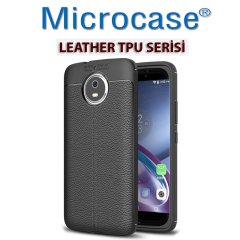 Microcase Motorola Moto G5S Leather Silikon Kılıf + Ekran Koruma