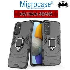 Microcase Samsung Galaxy F23 Batman Serisi Yüzük Standlı Armor Kılıf - Siyah