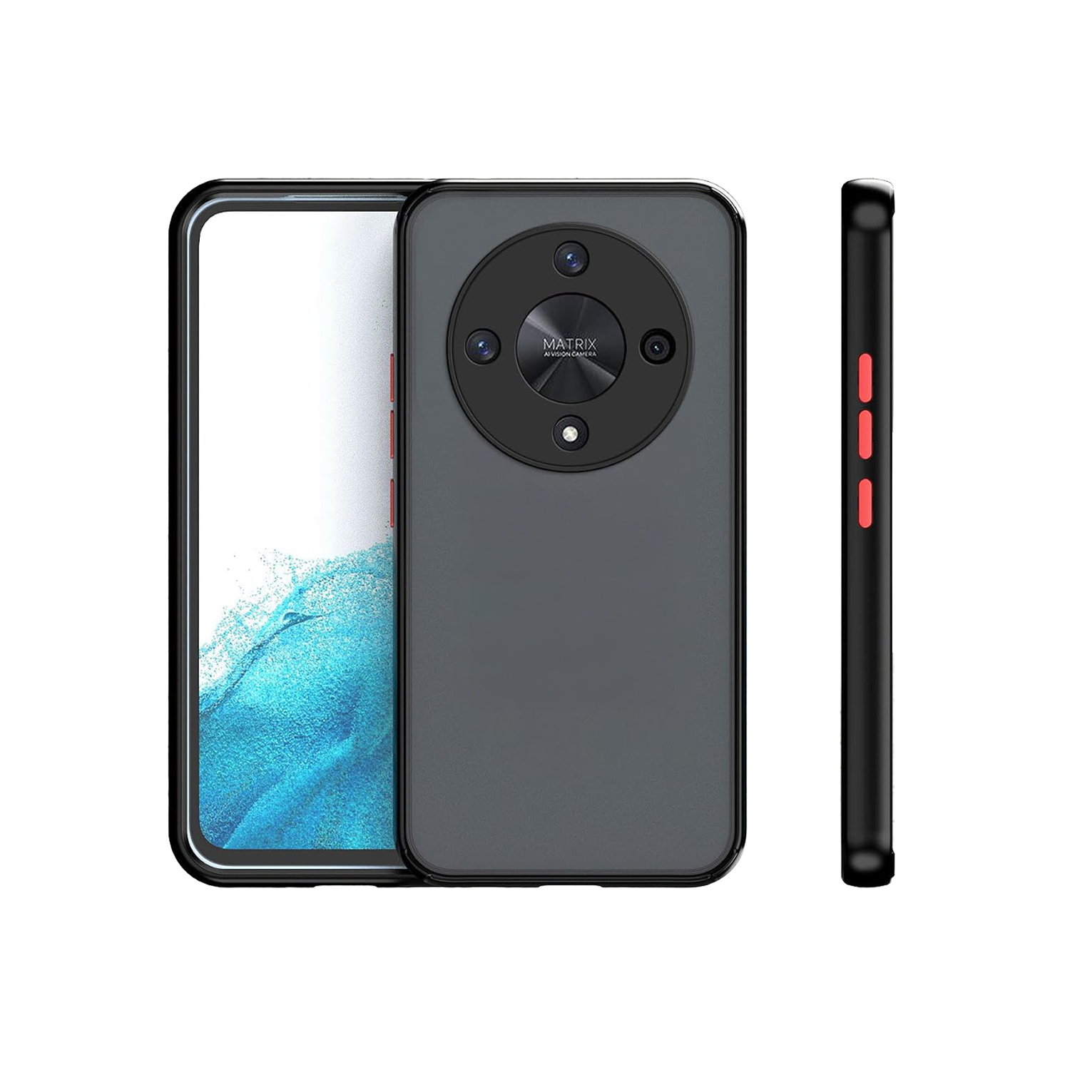 Microcase Honor X9B 5G London Serisi Darbeye Dayanıklı Kılıf - Siyah AL3415