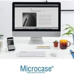 Microcase Lenovo Yoga Tab Plus 12.7 inch Tablet için Bluetooth Klavye + Mouse + Tablet Standı - AL4514 Beyaz