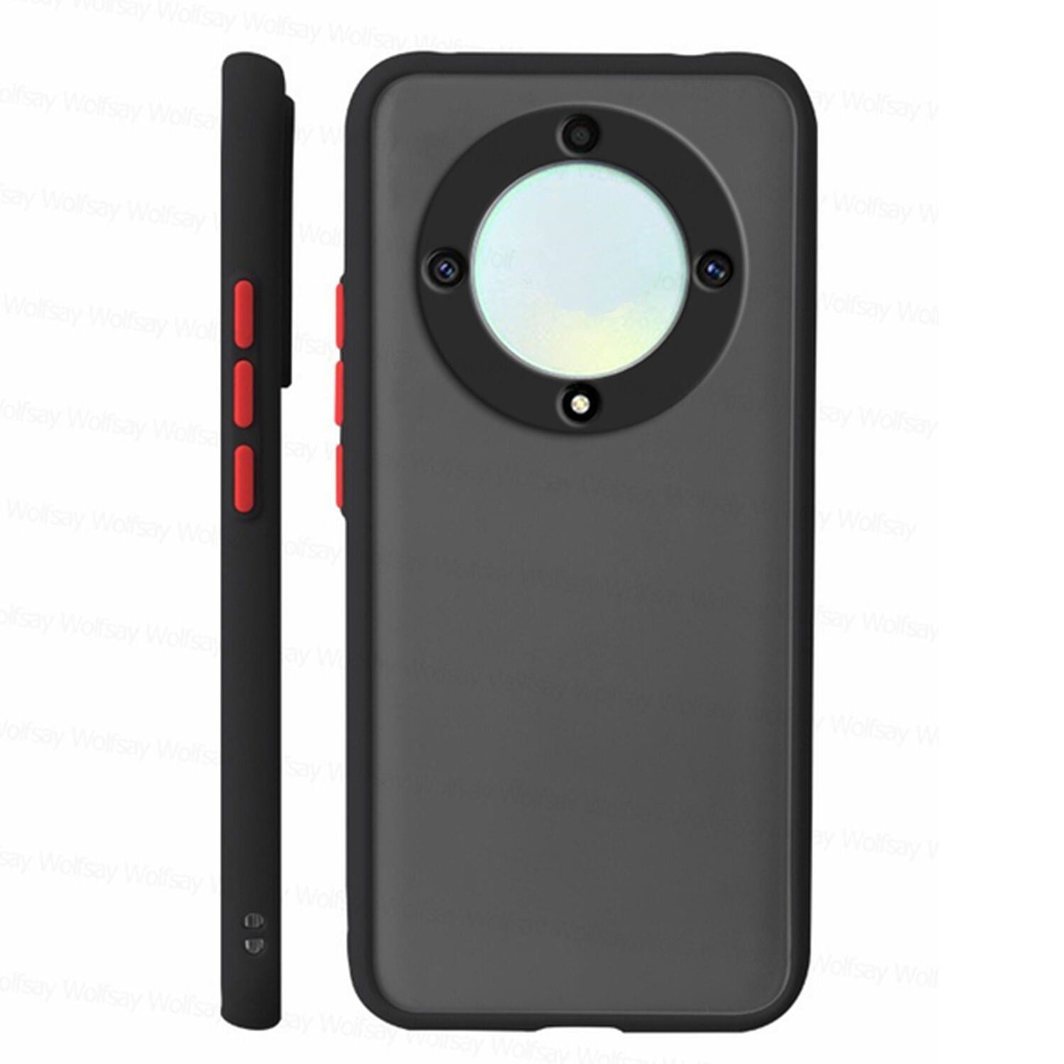 Microcase Honor X9B 5G London Serisi Darbeye Dayanıklı Kılıf - Siyah AL3415