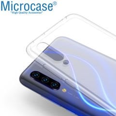 Microcase Xiaomi Mi CC9e - Mi A3 Ultra İnce 0.2 mm Soft Silikon Kılıf + Tam Kaplayan Çerçeveli Cam