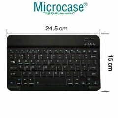 Microcase Lenovo M10 FHD Plus 10.3 TB-X606 X606F Tablet Kapitone Tablet Çanta + Bluetooth Klavye + Mouse + Tablet Standı - AL8123
