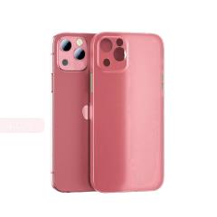 Microcase iPhone 13 mini Ultra İnce Plastik Kılıf - Buzlu Pembe