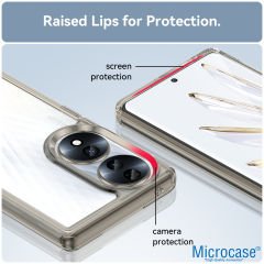 Microcase Honor 70 Shield Serisi Darbeye Dayanıklı Yarı Esnek Plastik TPU Kılıf - AL8100